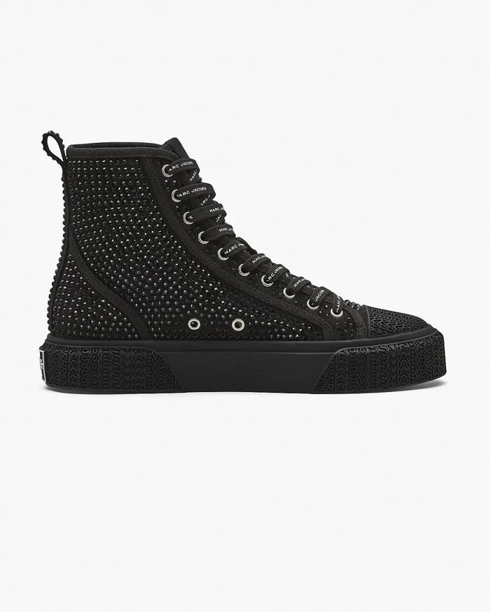 Marc Jacobs Sneakers The Crystal Canvas High Top Sneaker Black Crystal 8211 Women