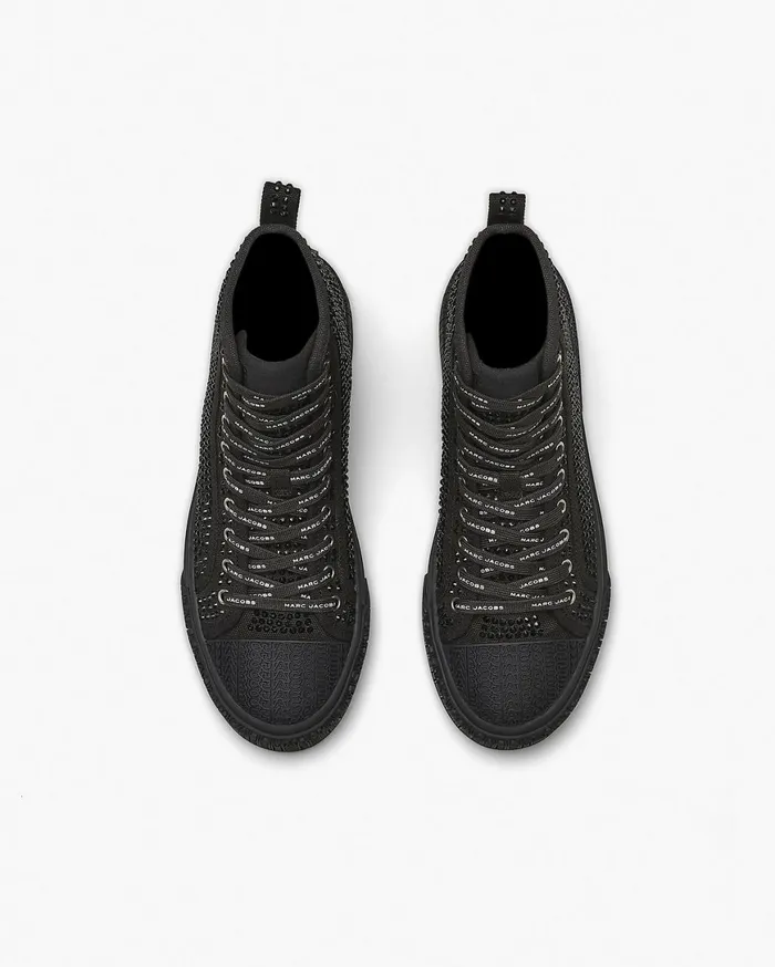 Marc Jacobs Sneakers The Crystal Canvas High Top Sneaker Black Crystal 8211 Women