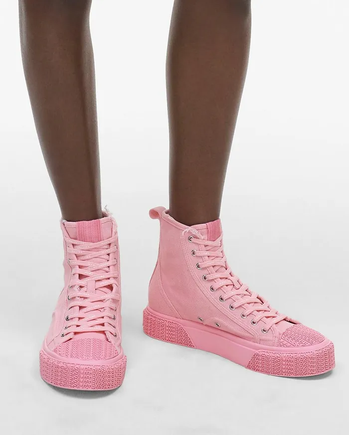 Marc Jacobs Sneakers The High Top Sneaker Ribbon Pink 8211 Women