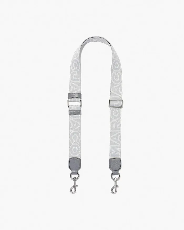 Marc Jacobs Straps The Thin Outline Logo Webbing Strap Wolf Grey Multi 8211 Women