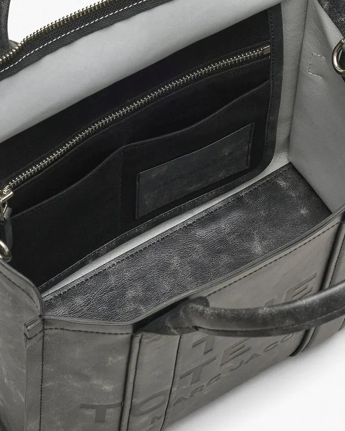 Marc Jacobs The Tote Bag The Distressed Leather Medium Tote Bag Black 8211 Women