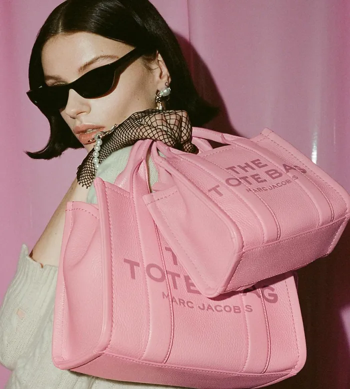 Marc Jacobs The Tote Bag The Leather Medium Tote Bag Ribbon Pink 8211 Women