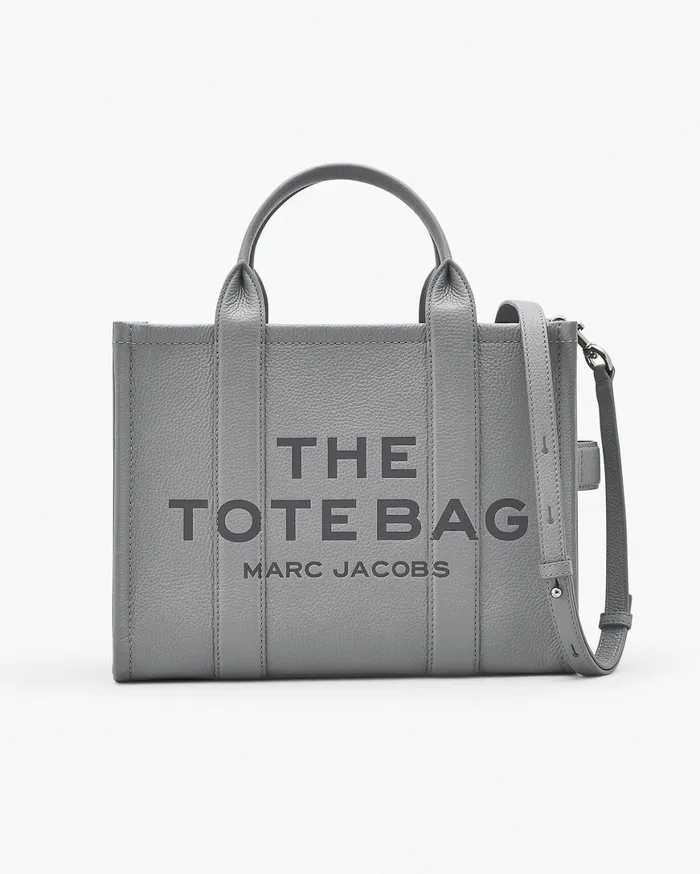 Marc Jacobs The Tote Bag The Leather Medium Tote Bag Wolf Grey 8211 Women