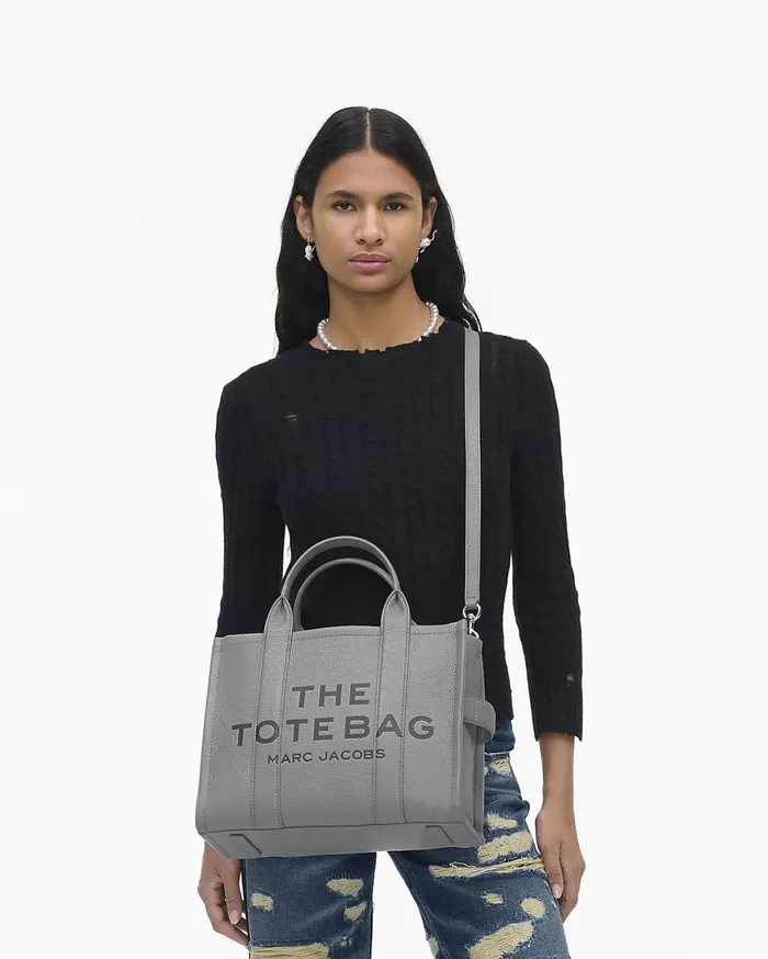 Marc Jacobs The Tote Bag The Leather Medium Tote Bag Wolf Grey 8211 Women