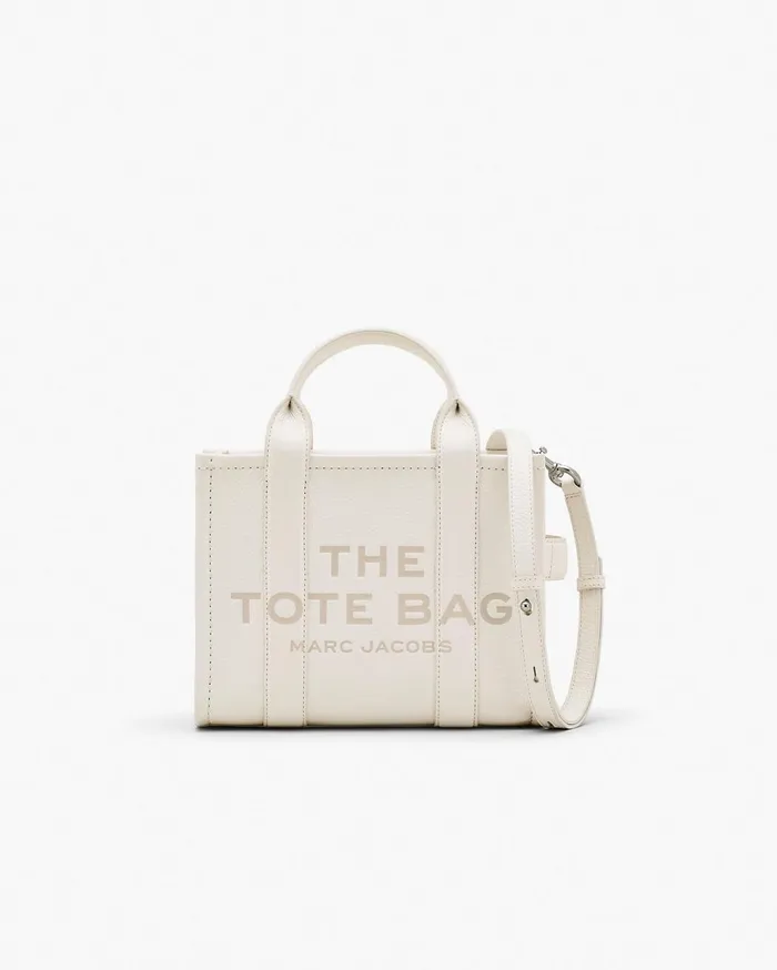 Marc Jacobs The Tote Bag The Leather Small Tote Bag Cottonsilver 8211 Women
