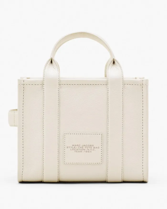 Marc Jacobs The Tote Bag The Leather Small Tote Bag Cottonsilver 8211 Women