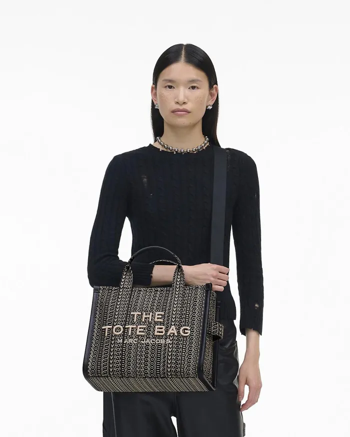 Marc Jacobs The Tote Bag The Monogram Jacquard Medium Tote Bag Beige Multi 8211 Women
