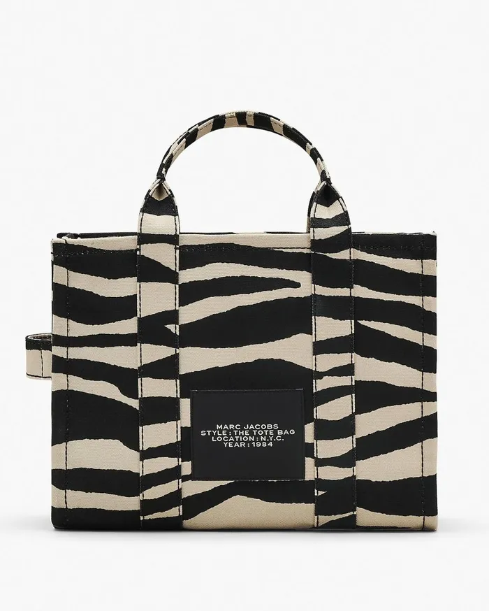 Marc Jacobs The Tote Bag The Zebra Canvas Medium Tote Bag Blackwhite 8211 Women