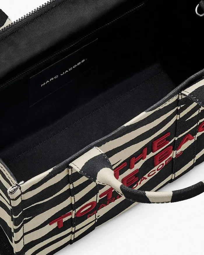 Marc Jacobs The Tote Bag The Zebra Canvas Medium Tote Bag Blackwhite 8211 Women