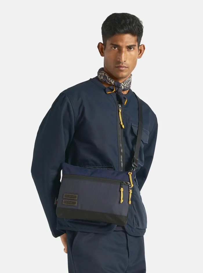 Masterpiece X Shoulder Bag In Navy Recycled Tech Canv Men Universal Works Bags