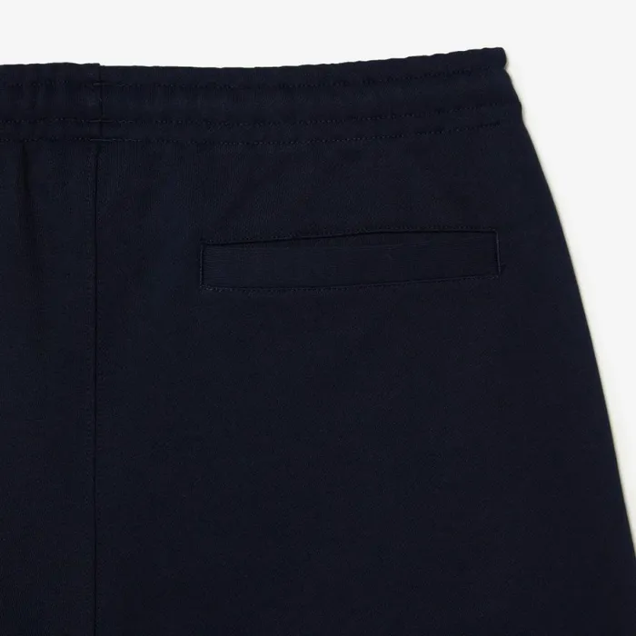 Matching Sets Men Lacoste Mens Unbrushed Cotton Fleece Shorts Navy Blue 166