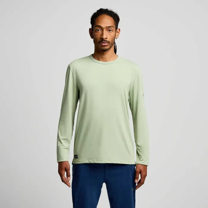 Men8217s Triumph Long Sleeve Sage Men Tops Saucony