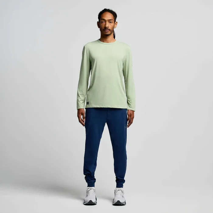 Men8217s Triumph Long Sleeve Sage Men Tops Saucony Men8217s Triumph Long Sleeve Sage Men Tops Saucony