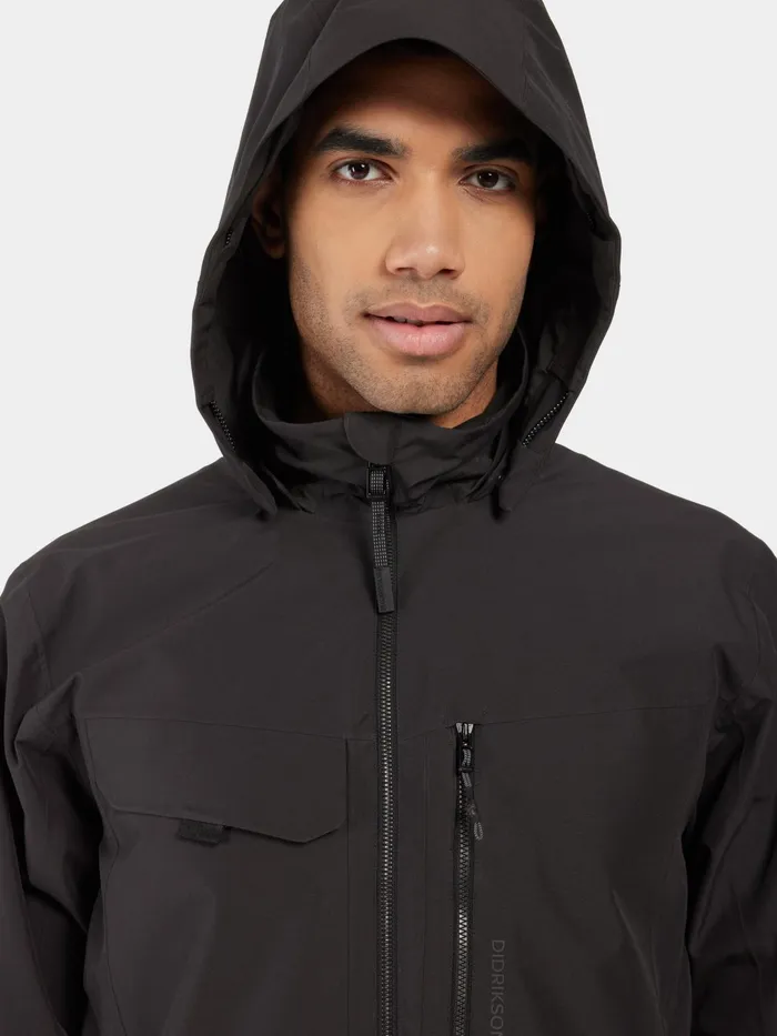 Men Aston Jacket Black Didriksons Spring Jackets