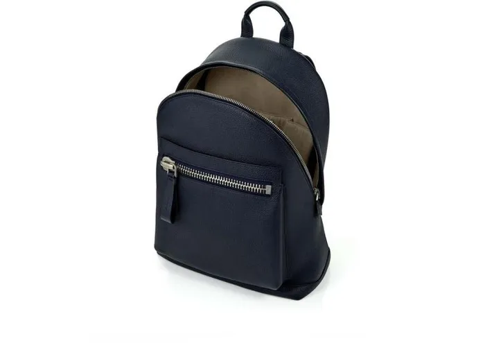 Men Backpacks Tom Ford Grain Leather Buckley Backpack Dark Navy Men Backpacks Tom Ford Grain Leather Buckley Backpack Dark Navy