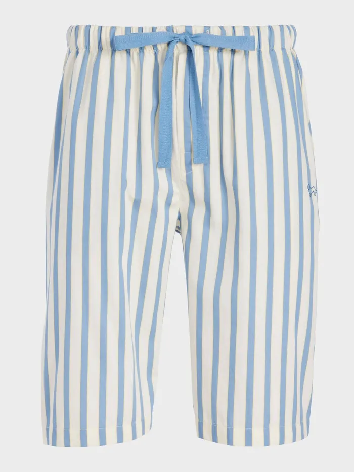 Men Blue Stripe Sleep Short Multi Peter Alexander Shorts