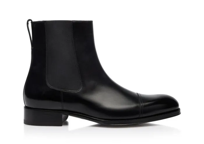 Men Boots Tom Ford Edgar Chelsea Boots Black