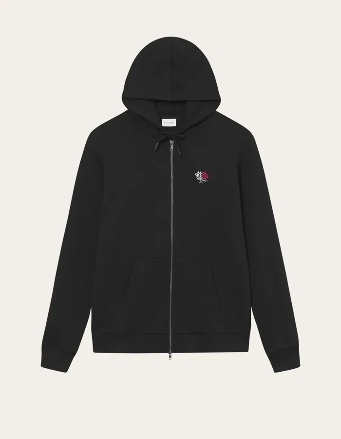 Men Clyde Zipper Hoodie 8211 BlackBlack Les Deux HoodiesSweatshirts