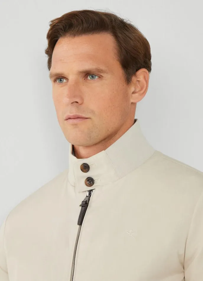 Men Coats and Jackets Hackett London Harrington Jacket Beige