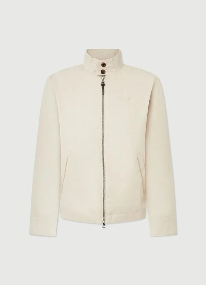 Men Coats and Jackets Hackett London Harrington Jacket Beige
