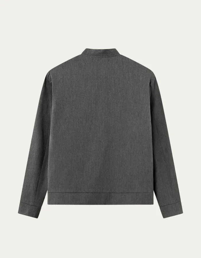 Men Como Bomber Jacket 8211 Grey Melange Les Deux JacketsCoats