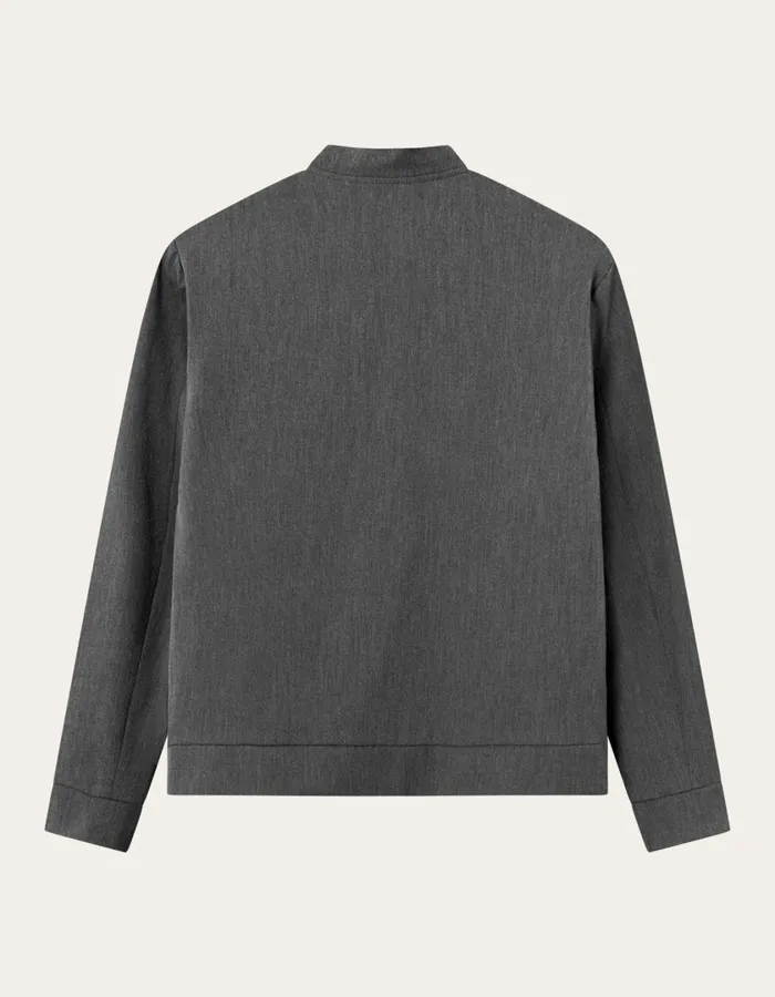 Men Como Bomber Jacket 8211 Grey Melange Les Deux JacketsCoats