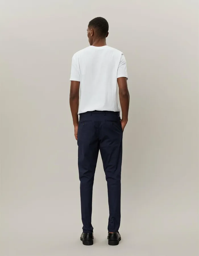 Men Como Cotton Suit Pants 8211 Dark Navy Les Deux Pants