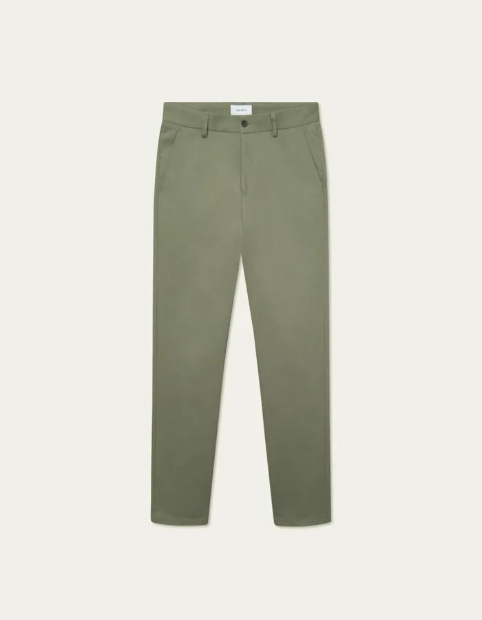 Men Como Reg Cotton Suit Pants 8211 Lichen Green Les Deux Pants
