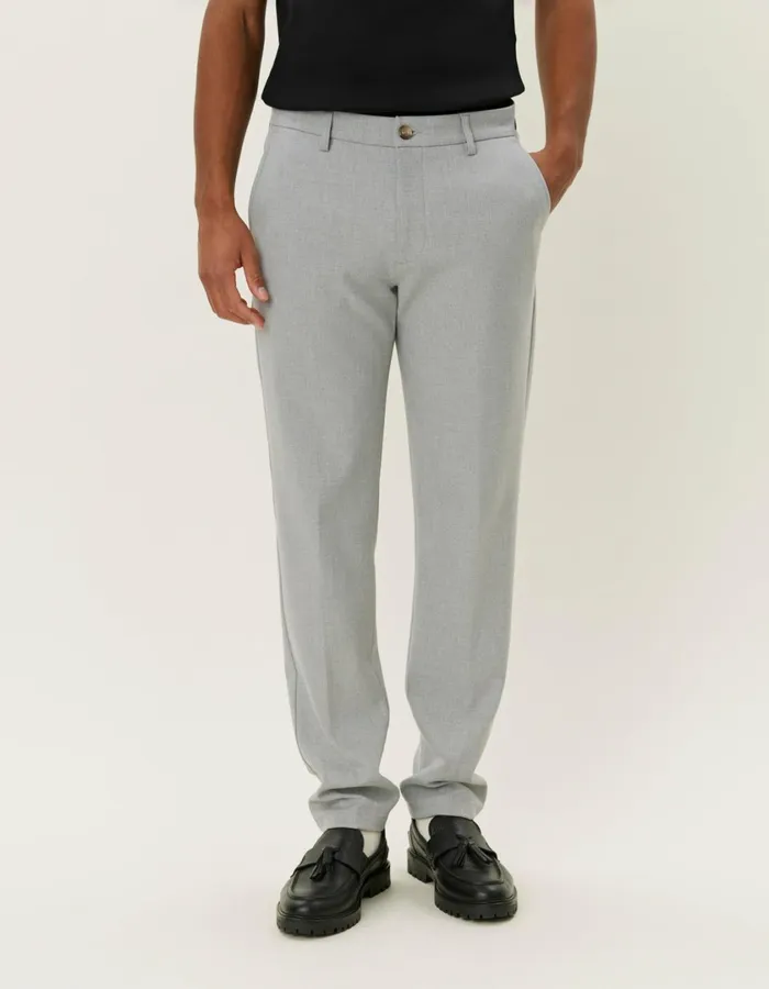 Men Como Reg Suit Pants 8211 Seasonal 8211 Light Grey Melange Les Deux Pants