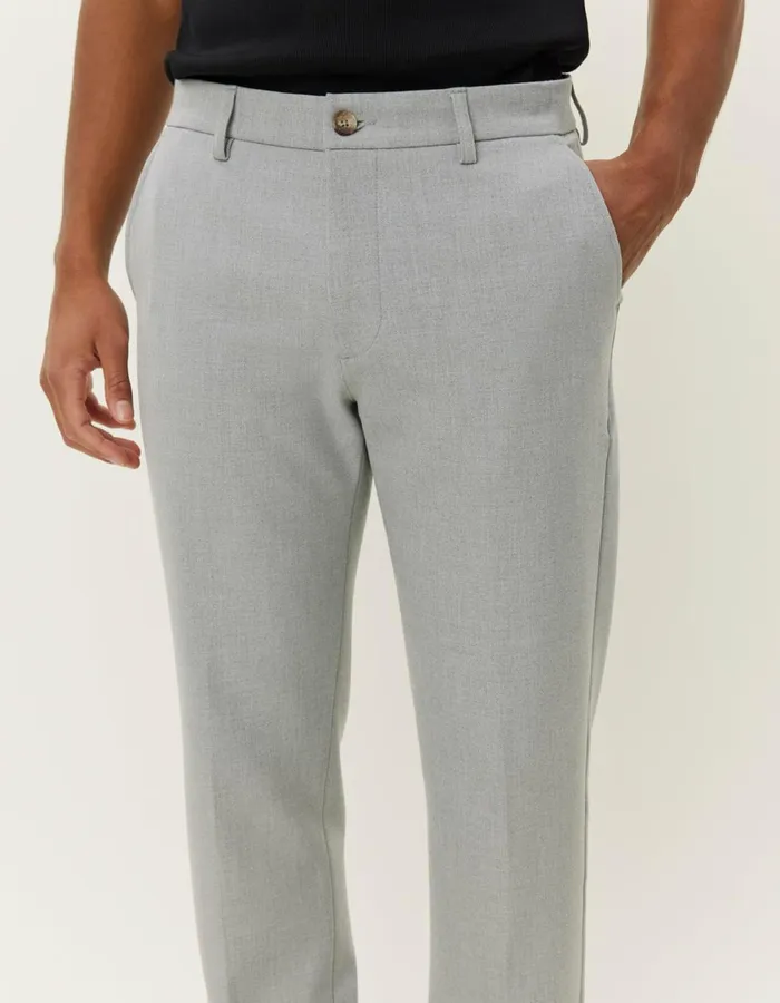 Men Como Reg Suit Pants 8211 Seasonal 8211 Light Grey Melange Les Deux Pants