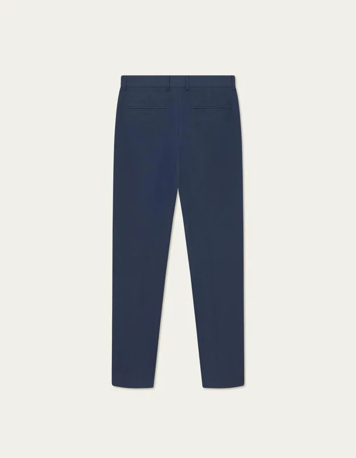 Men Como Reg Texture Suit Pants 8211 Dark Navy Les Deux Pants