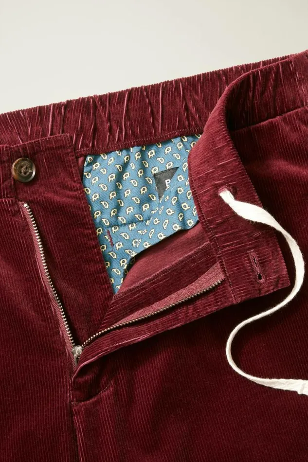 Men Corduroy Drawstring Pants Spiced Brandy Bonobos Joggers and Athleisure