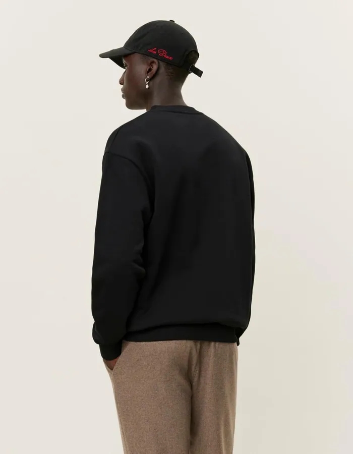 Men Crew Sweatshirt 8211 BlackLight Ivory Les Deux HoodiesSweatshirts