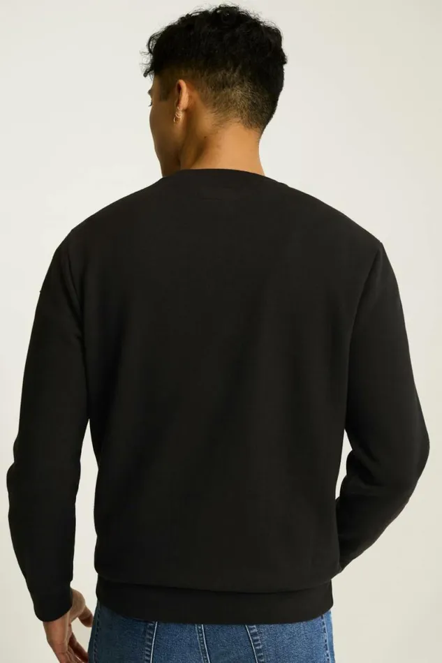Men Critter Supersoft Fleece Crew Yeti In The City Bonobos Sweatshirts and Fleece