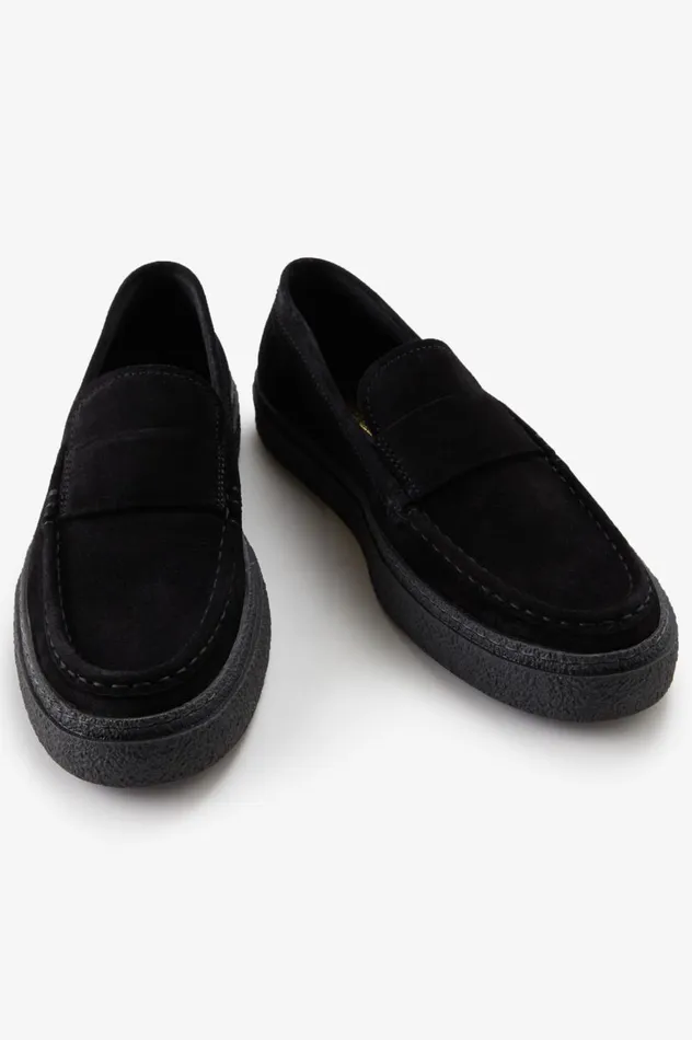 Men Dawson Loafer Black Fred Perry Shoes