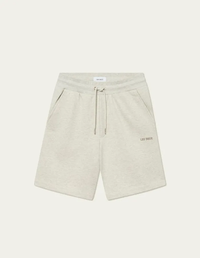 Men Dexter Sweatshorts 8211 Ivory Melange Les Deux Shorts