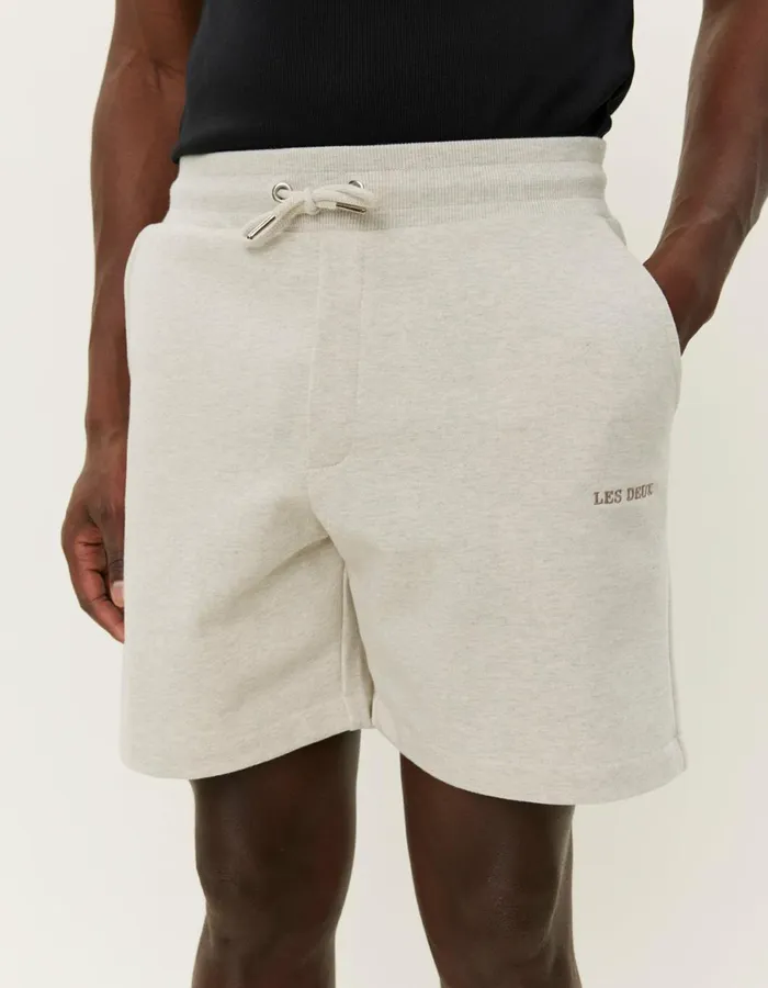 Men Dexter Sweatshorts 8211 Ivory Melange Les Deux Shorts