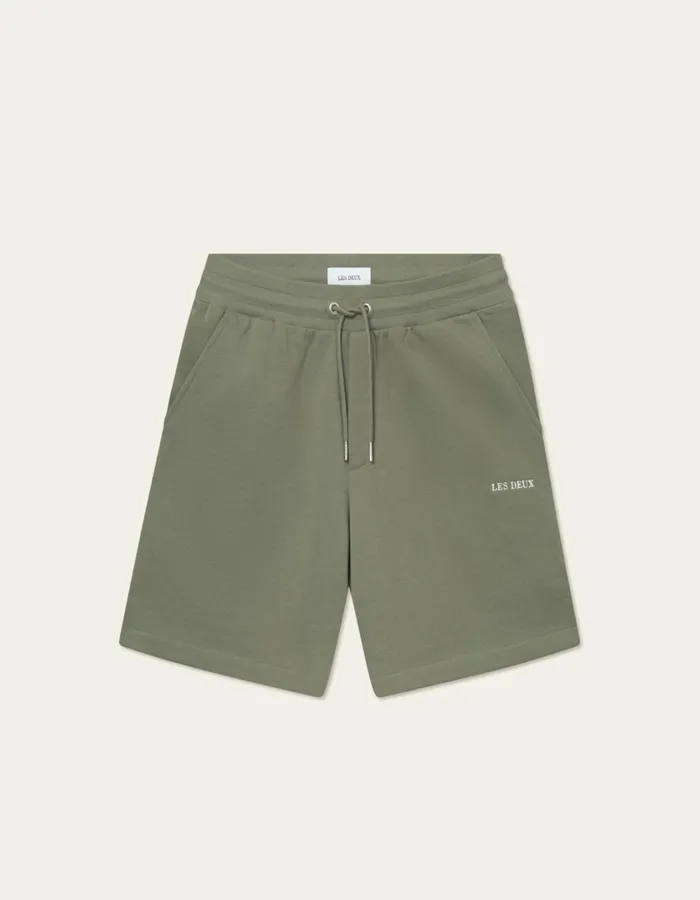 Men Dexter Sweatshorts 8211 Lichen Green Les Deux Shorts