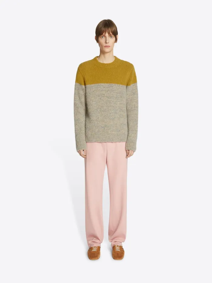 Men Dries Van Noten Knitwear Color Block Sweater