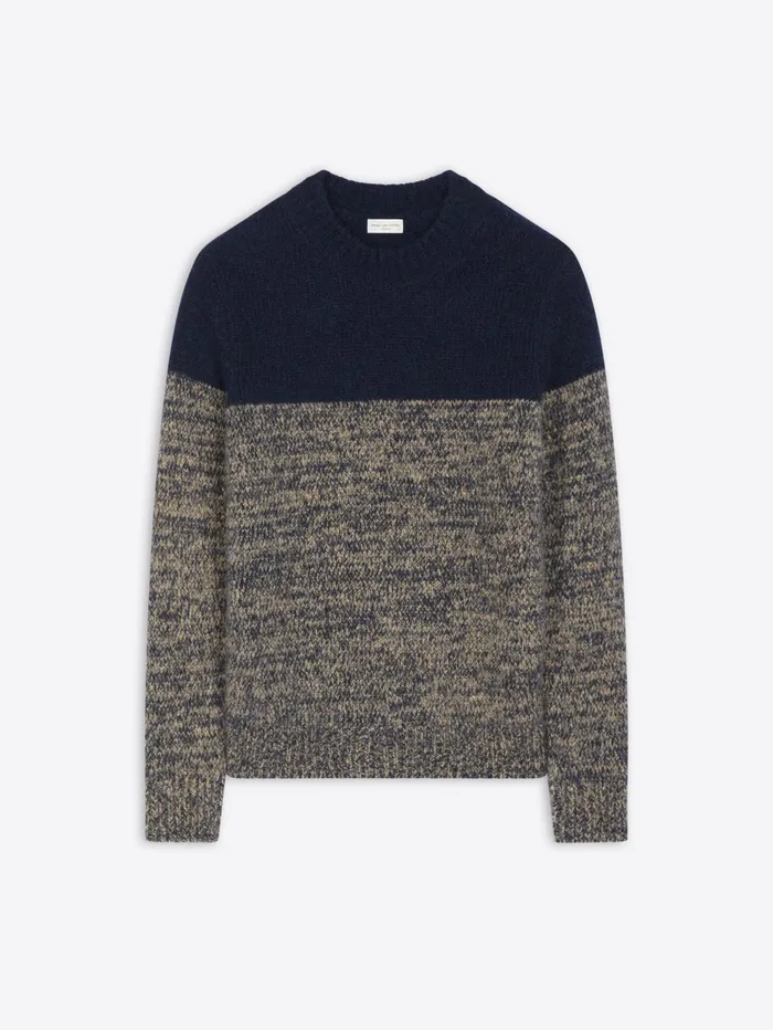 Men Dries Van Noten Knitwear Color Block Sweater