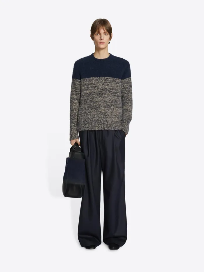 Men Dries Van Noten Knitwear Color Block Sweater