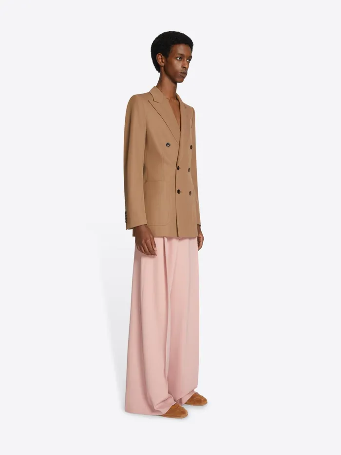 Men Dries Van Noten Pants Wide Pleated Pants