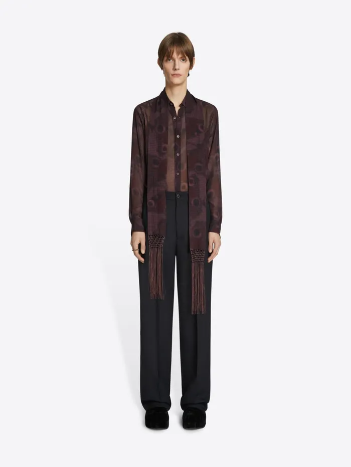 Men Dries Van Noten Scarves and Foulards Printed Scarf
