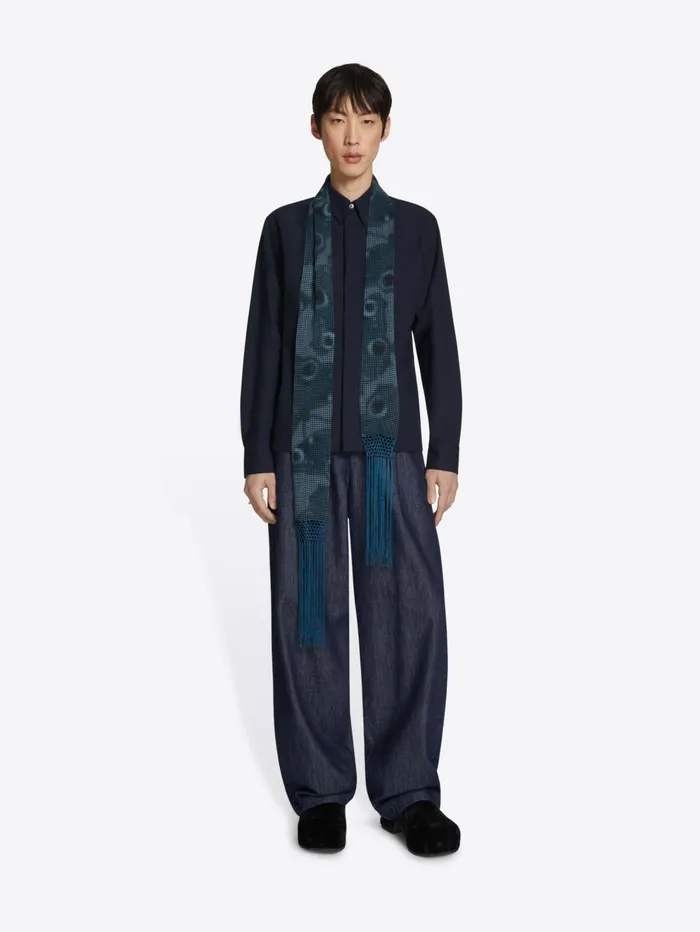 Men Dries Van Noten Scarves and Foulards Printed Scarf