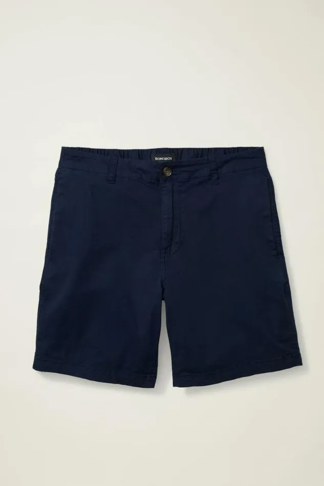 Men Easy Lightweight Shorts Maritime Blue Bonobos Chino Shorts