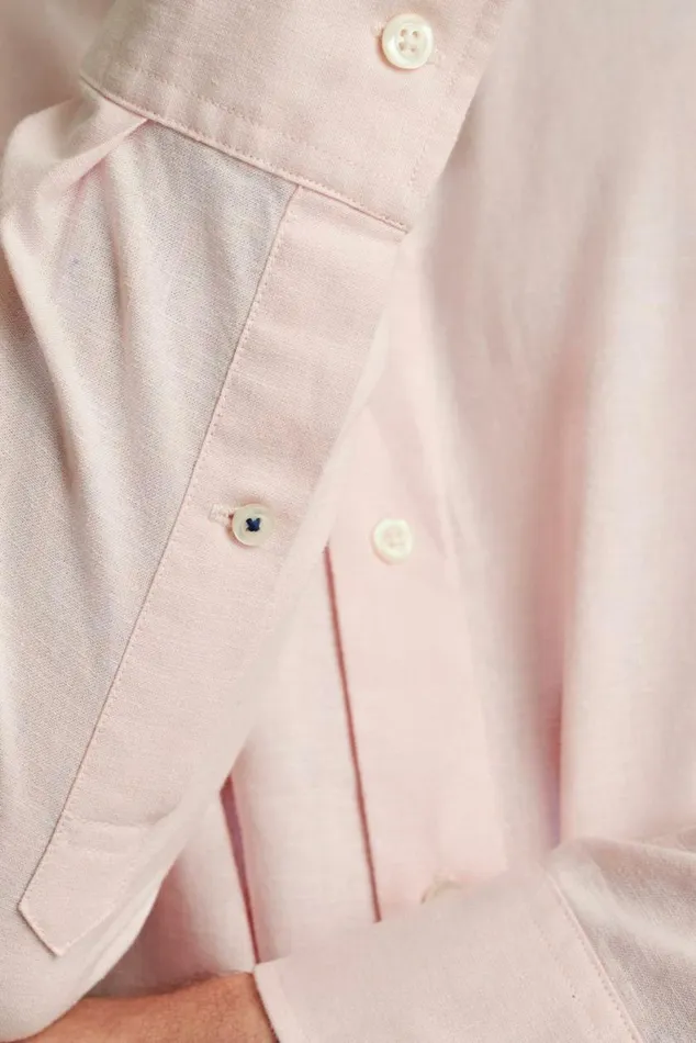 Men Easy Linen Shirt Light Pink Bonobos Business Casual Shirts