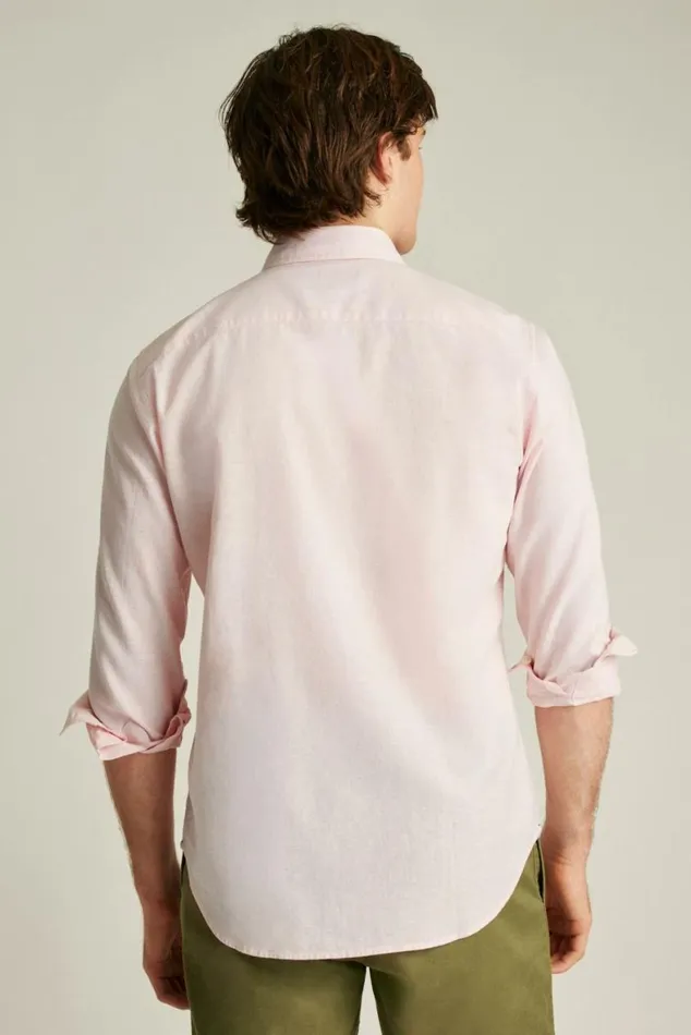Men Easy Linen Shirt Light Pink Bonobos Business Casual Shirts