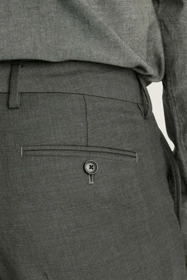 Men Empire Super 150s Dress Pant Grey Glen Plaid Bonobos Dress Pants