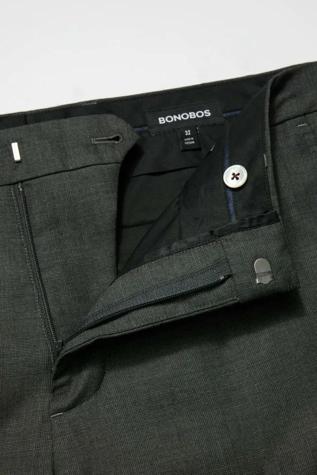 Men Empire Super 150s Dress Pant Grey Glen Plaid Bonobos Dress Pants