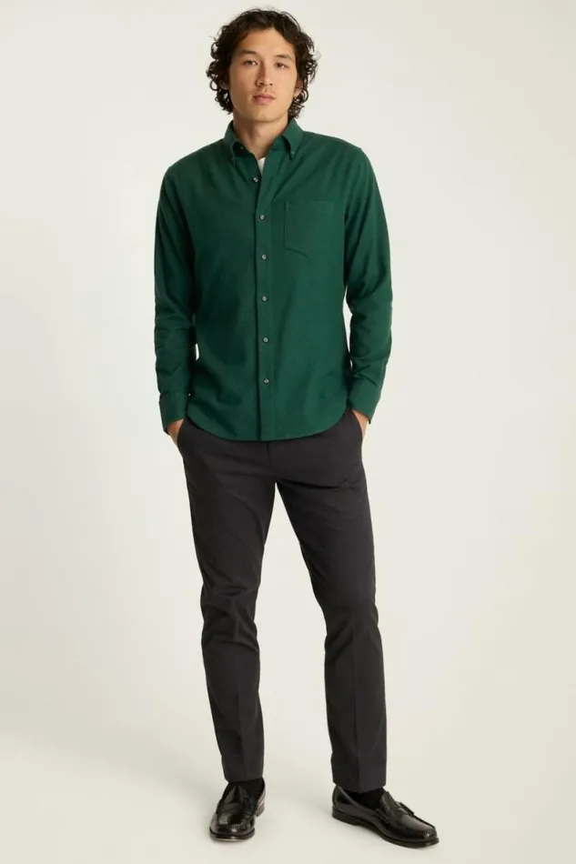 Men Everyday Lightweight Flannel Shirt Green Dobby Houndstooth Bonobos Overshirts Men Everyday Lightweight Flannel Shirt Green Dobby Houndstooth Bonobos Overshirts